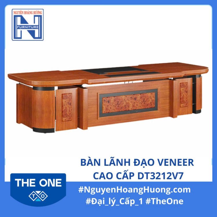 Bàn Lãnh Đạo Veneer Cao Cấp DT3212V7