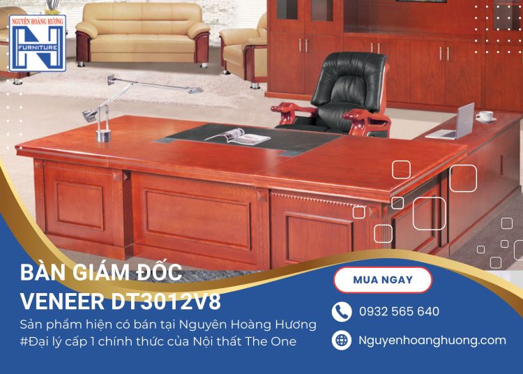 Bàn Giám Đốc Veneer DT3012V8 Bàn Giám Đốc Veneer DT3012V8