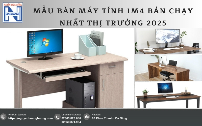 bàn máy tính 1m4