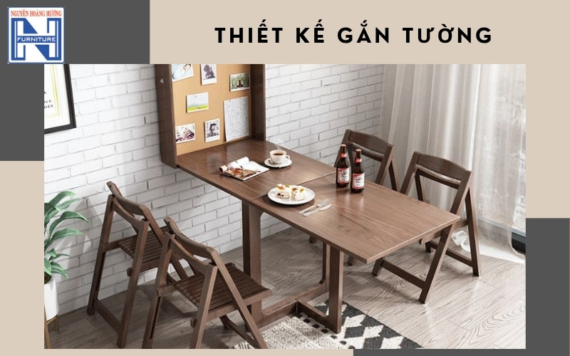 Bộ bàn ghế ăn gấp gọn