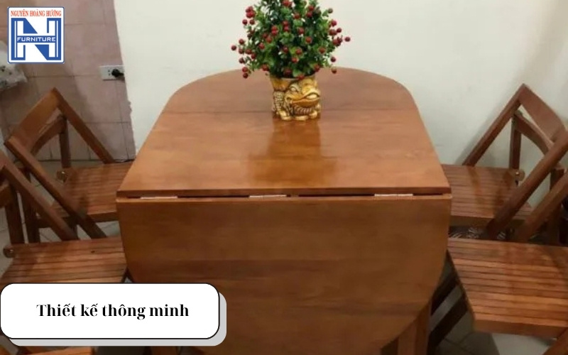 Bộ bàn ghế ăn gấp gọn