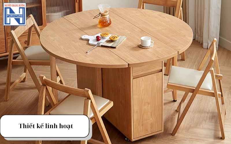 Bộ bàn ghế ăn gấp gọn