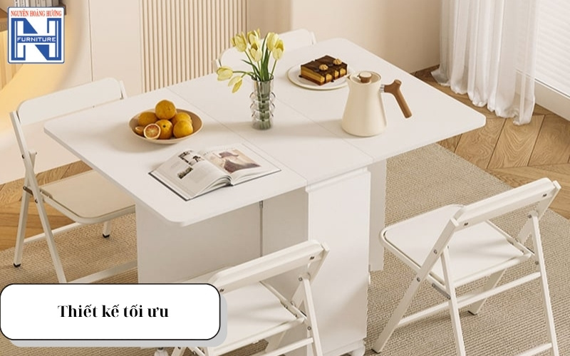 Bộ bàn ghế ăn gấp gọn