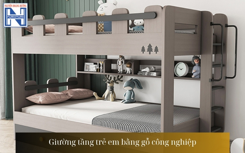 Giá giường tầng gỗ công nghiệp