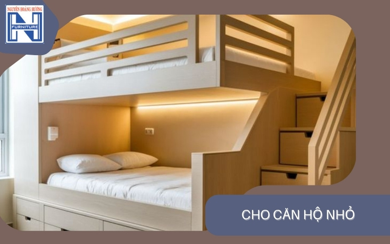 Giá giường tầng gỗ công nghiệp