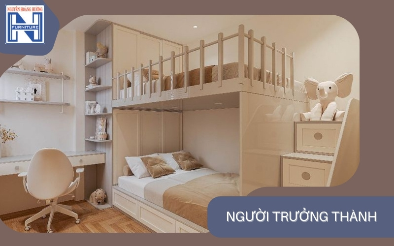 Giá giường tầng gỗ công nghiệp