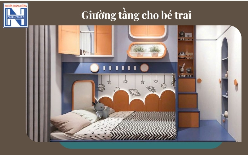 Giá giường tầng gỗ công nghiệp