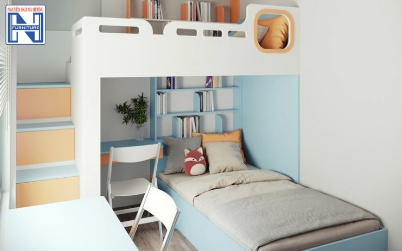 Giá giường tầng gỗ công nghiệp