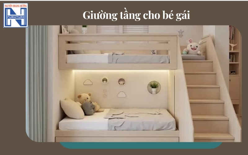 Giá giường tầng gỗ công nghiệp