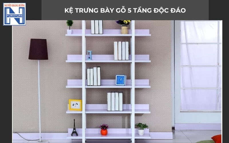 Kệ gỗ 5 tầng 60cm