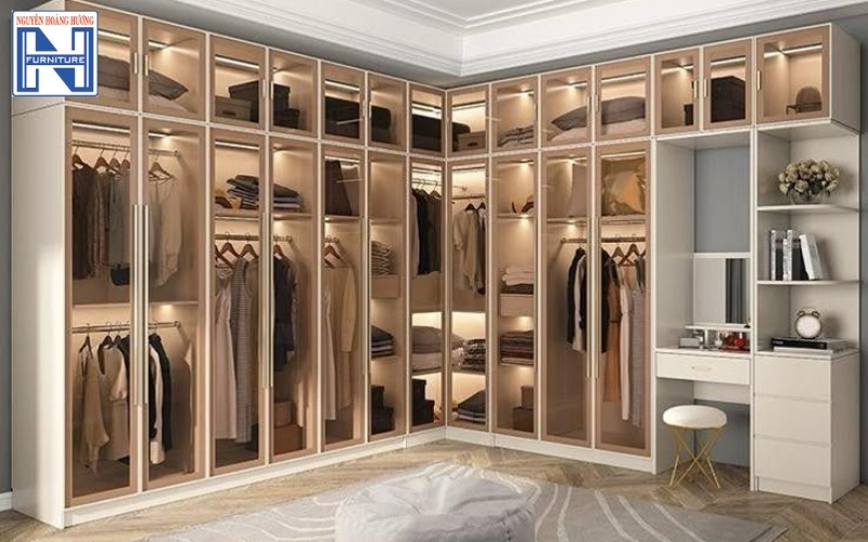 Tủ quần áo chữ L