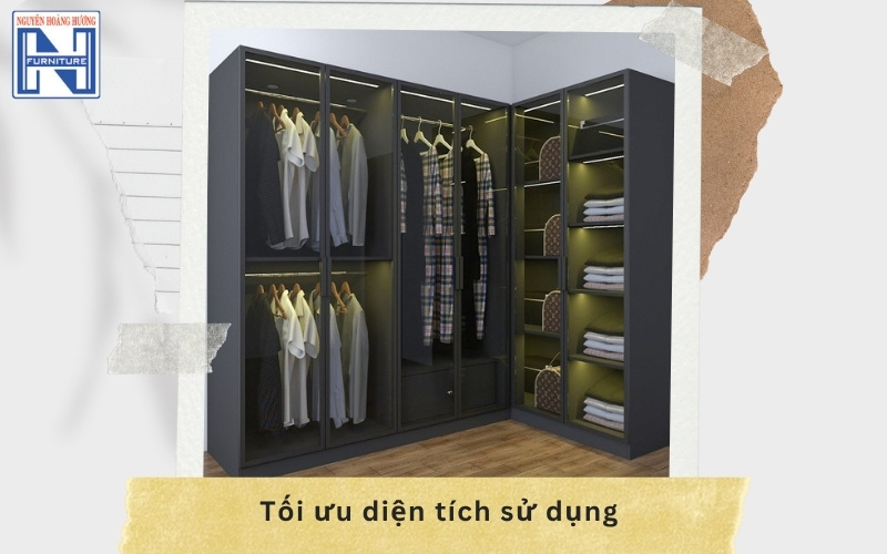 Tủ quần áo chữ L