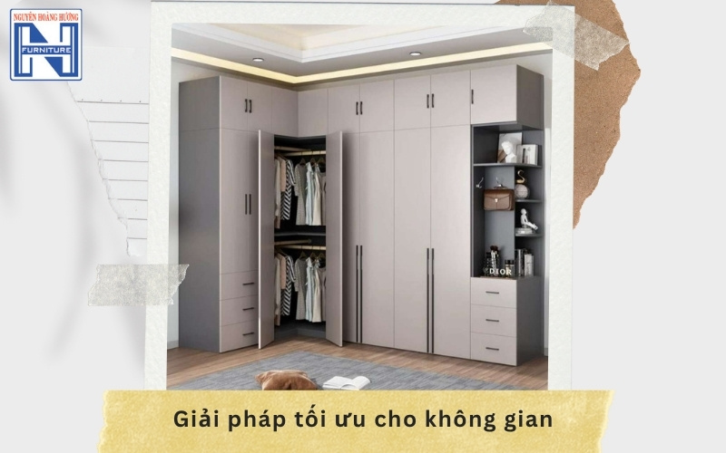 Tủ quần áo chữ L