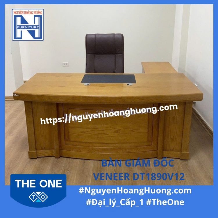 Bàn Giám Đốc Veneer DT1890V12