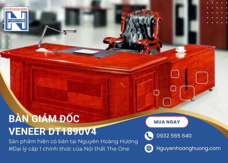 Bàn Giám Đốc Veneer DT1890V4
