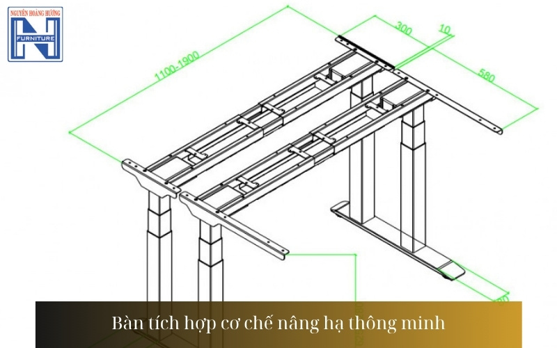 Bàn làm việc 1m5