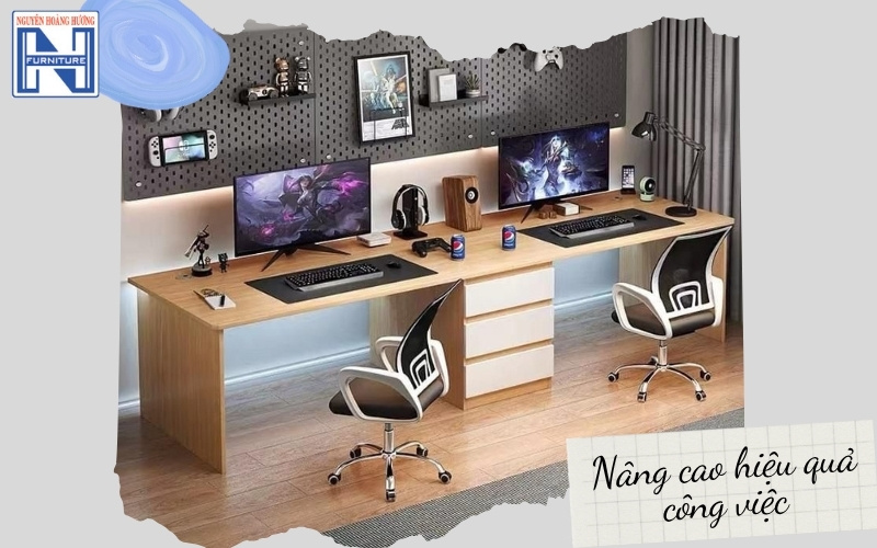Bàn làm việc 2 người ngồi Bàn làm việc 2 người ngồi