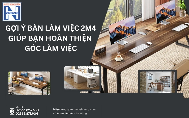 Bàn làm việc 2m4