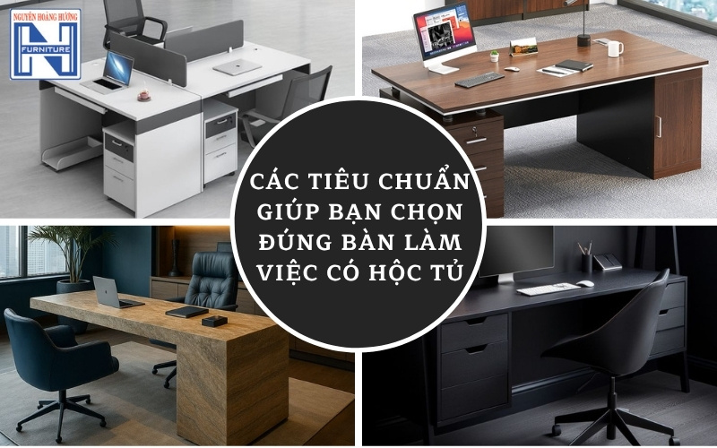 Bàn làm việc có hộc tủ