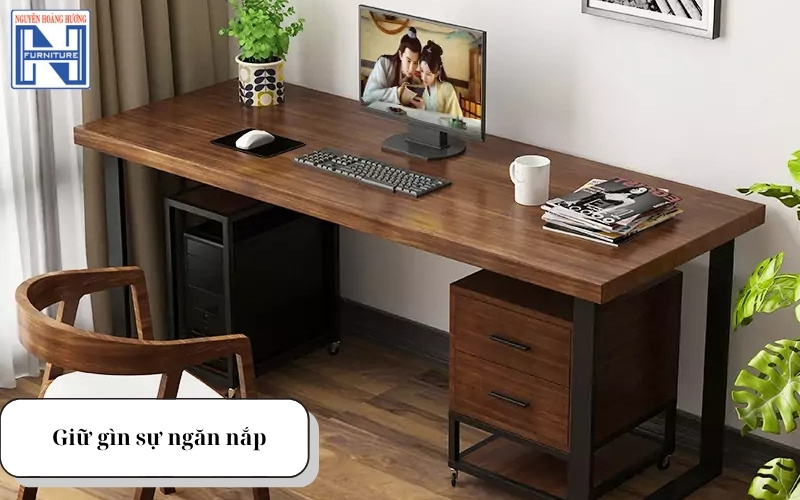 Bàn làm việc có hộc tủ