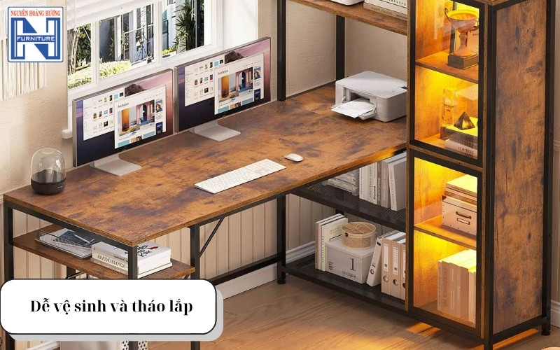 Bàn làm việc có hộc tủ