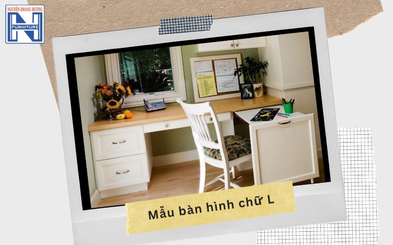 Bàn làm việc góc tường Bàn làm việc góc tường