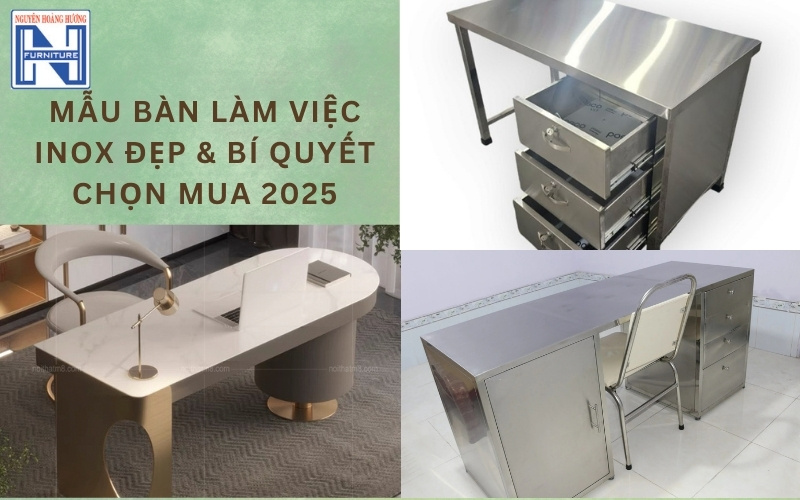 bàn làm việc Inox