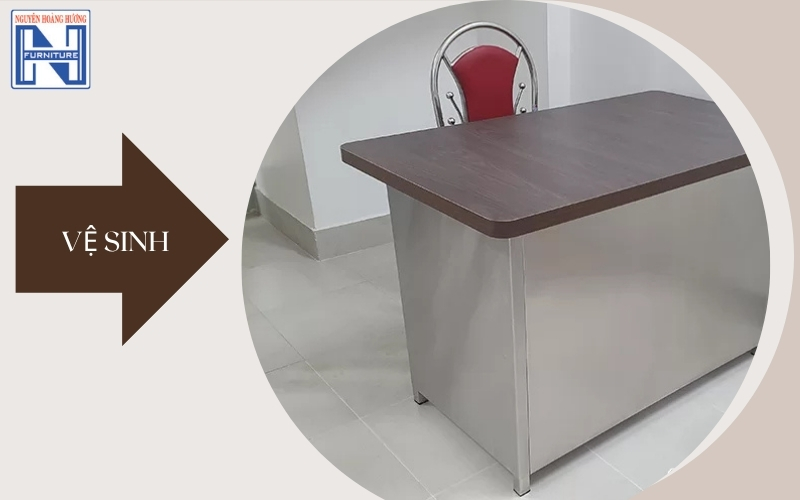 bàn làm việc Inox