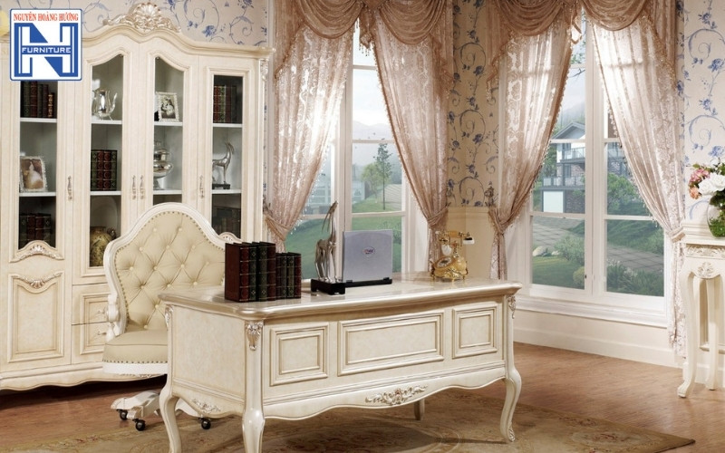 Bàn làm việc tân cổ điển Bàn làm việc tân cổ điển