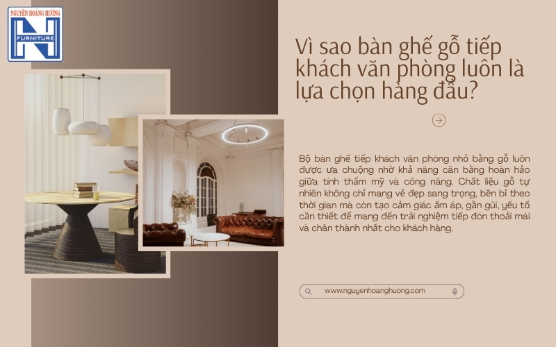 bộ bàn ghế tiếp khách văn phòng nhỏ