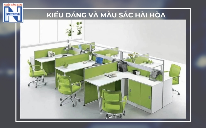 Cụm bàn làm việc 6 người